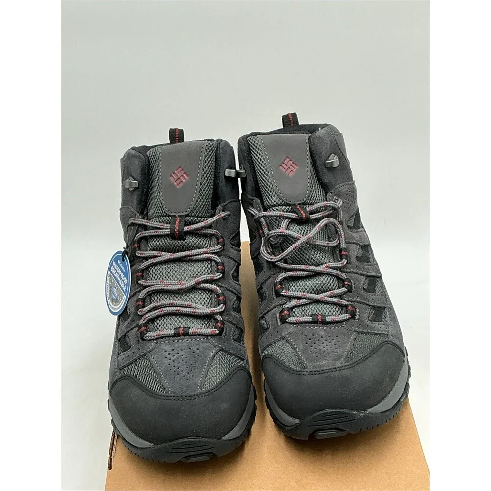 Columbia Crestwood Mid Men's US 9.5 Dark Gray Waterproof Hiking Boots Eby4500